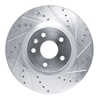 R1 Concepts R1 13-19 Buick Regal Front Right Drilled & Slotted Silver Brake Rotor