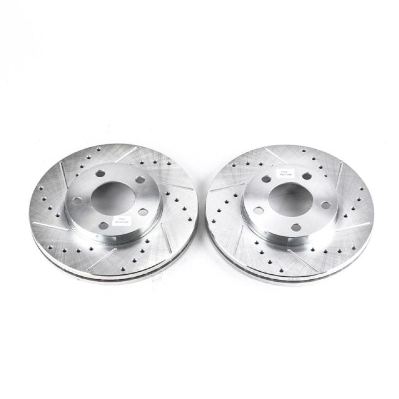 PowerStop Power Stop 94-04 Ford Mustang Front Evolution Drilled & Slotted Rotors - Pair
