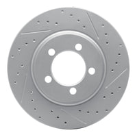 R1 Concepts R1 65-66 Ford Galaxie Front Right Drilled & Slotted Geo-Carbon Rotor