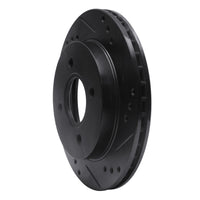R1 Concepts R1 95-04 Ford Contour Rear Right Drilled & Slotted Black Brake Rotor