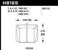 Hawk Performance Hawk 1987 Mitsubishi Precis Front ER-1 Brake Pads
