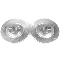 PowerStop Power Stop 09-10 Audi A6 Quattro Front Evolution Drilled & Slotted Rotors - Pair