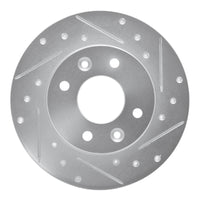 R1 Concepts R1 81-83 Renault Fuego Front Right Drilled & Slotted Silver Brake Rotor