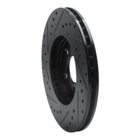 R1 Concepts R1 95-06 Chrysler CIRRUS Front Right Drilled & Slotted Black Brake Rotor