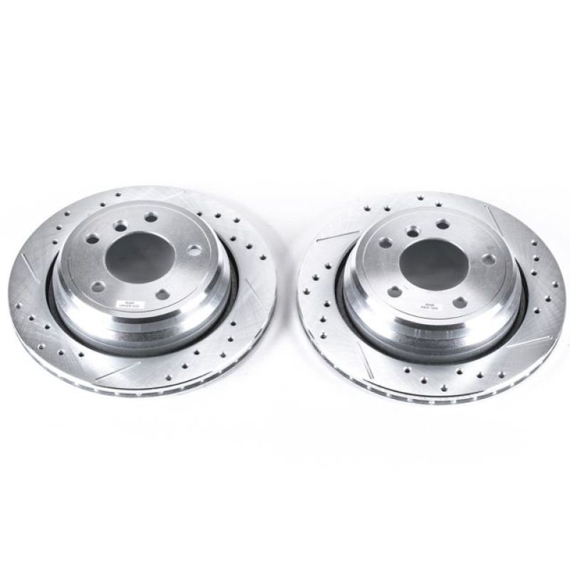 PowerStop Power Stop 01-03 BMW 525i Rear Evolution Drilled & Slotted Rotors - Pair