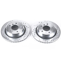 PowerStop Power Stop 01-03 BMW 525i Rear Evolution Drilled & Slotted Rotors - Pair
