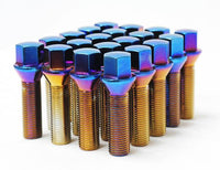 Wheel Mate Mevius Lug Bolt Set of 20 - Chrome Neon 12x1.50 40mm Cone 60 DEG TAP
