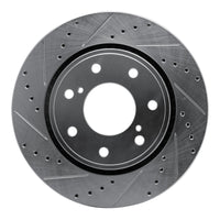 R1 Concepts R1 10-14 Ford F-150 4WD Front Left Drilled & Slotted Silver Brake Rotor