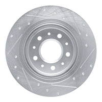 R1 Concepts R1 16-25 Buick LaCrosse Rear Left Drilled & Slotted Silver Brake Rotor
