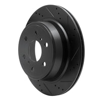 R1 Concepts R1 07-20 Cadillac Escalade Rear Right Drilled & Slotted Black Brake Rotor