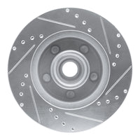 R1 Concepts R1 87-90 Dodge DAKOTA RWD Front Left Drilled & Slotted Silver Brake Rotor