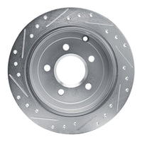 R1 Concepts R1 01-07 Buick Rendezvous Rear Right Drilled & Slotted Silver Brake Rotor