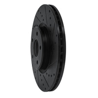 R1 Concepts R1 04-19 Ford Transit Connect Front Right Drilled & Slotted Black Brake Rotor