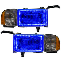 ORACLE Lighting Oracle 94-02 Dodge Ram Pre-Assembled Halo Headlights - ColorSHIFT