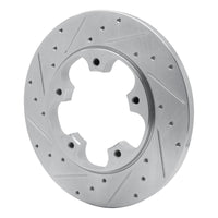 R1 Concepts R1 15-25 Ford Transit-250 Rear Left Drilled & Slotted Silver Brake Rotor