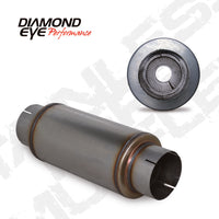 Diamond Eye Performance Diamond Eye MFLR 5inID SGL IN/SGL OUT 7inDIA X 14in BODY 20in LENGTH PERF SLOTTED ENDS 409 SS