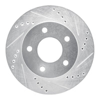 R1 Concepts R1 83-96 Buick Reatta Front Right Drilled & Slotted Silver Brake Rotor