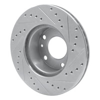 R1 Concepts R1 76-82 BMW 528I Front Left Drilled & Slotted Silver Brake Rotor