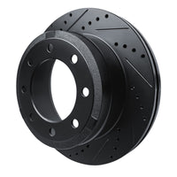 R1 Concepts R1 11-22 Ford F-250 4WD (Super Duty) Rear Left Drilled & Slotted Black Brake Rotor
