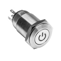 ORACLE Lighting Oracle Pre-Wired Power Symbol On/Off Flush Mount LED Switch - UV/Purple