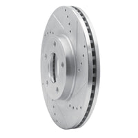 R1 Concepts R1 07-08 Ford Edge Front Right Drilled & Slotted Silver Brake Rotor