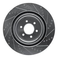 R1 Concepts R1 03-17 Dodge Viper Rear Left Drilled & Slotted Silver Brake Rotor