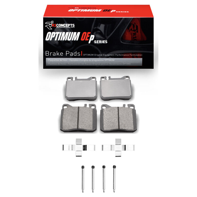 R1 Concepts R1 79-85 Mercedes-Benz 280CE Front Optimum OE Pads & Hardware Kit