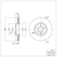 DFC 07-18 Land Rover LR2 Front Brake Rotor