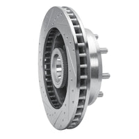 R1 Concepts R1 93-95 Chevrolet G30 Front Right Drilled & Slotted Silver Brake Rotor