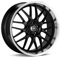 Enkei Lusso 20 x 8.5 40mm Offset 5x114.3 Bolt Pattern Black w/ Machine Lip Wheel