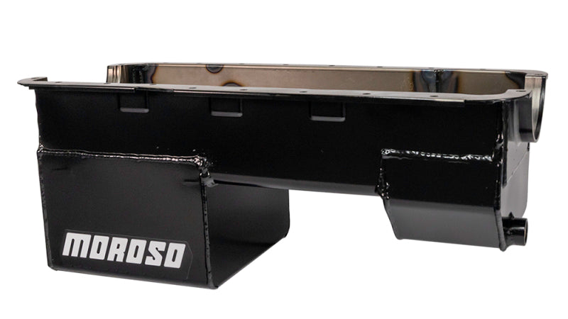 Moroso Ford 351W (w/Rear Sump & Billet End Seals) Extra Deep Wet Sump 7qt 9in Steel Oil Pan