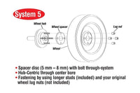 Eibach Pro-Spacer System 5mm Spacers (2) / 4x100 Bolt Pattern / 54.1 CB for 90-93 Mazda Miata