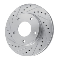R1 Concepts R1 69-78 Cadillac Eldorado Rear Left Front Left Drilled & Slotted Silver Brake Rotor