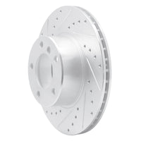 R1 Concepts R1 96-03 BMW 525I (USA/Canada) Front Left Drilled & Slotted Silver Brake Rotor