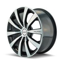 Touren 3130 TR3 18x8 / 5x100/114.3 BP / 40mm Offset / 72.62mm Hub Gloss Black Machined Wheel