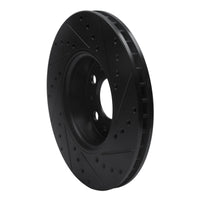 R1 Concepts R1 99-09 Volvo XC70 Front Left Drilled & Slotted Black Brake Rotor