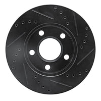 R1 Concepts R1 1990-1997 Buick LeSabre Front Left Drilled & Slotted Black Brake Rotor
