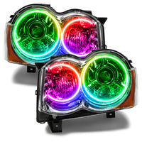 ORACLE Lighting Oracle Jeep Grand Cherokee 08-10 Halo Kit - ColorSHIFT w/o Controller