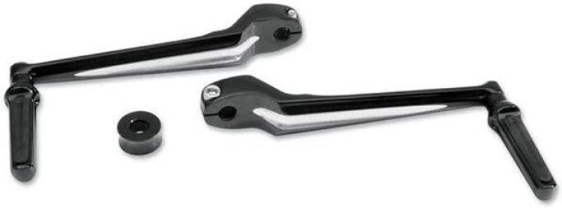 Performance Machine Shift Lever Assembly Floorboard - Black Ano