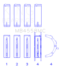 King Engine Bearings Ford Ecoboost 2.7L V6 (Size 0.25) Main Bearing Set