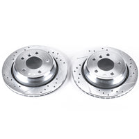 PowerStop Power Stop 01-03 BMW 525i Rear Evolution Drilled & Slotted Rotors - Pair