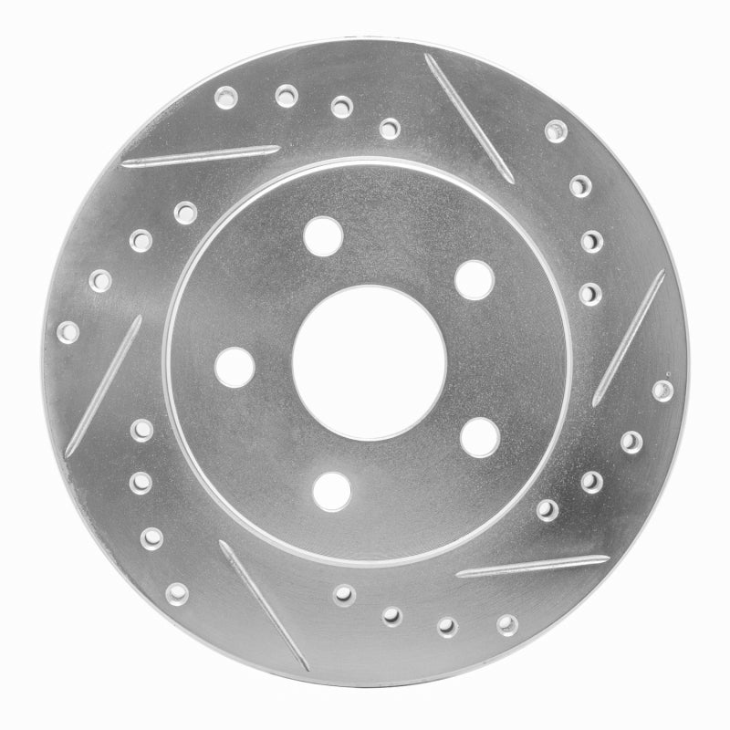 R1 Concepts R1 91-92 Dodge Monaco Front Right Drilled & Slotted Silver Brake Rotor