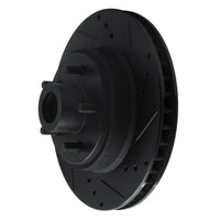R1 Concepts R1 70-72 Ford Country Squire Front Right Drilled & Slotted Black Brake Rotor