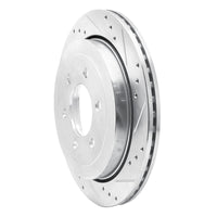 R1 Concepts R1 07-17 Ford Expedition Rear Right Drilled & Slotted Silver Brake Rotor