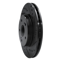 R1 Concepts R1 06-17 Suzuki Grand Vitara (Mexico) Front Right Drilled & Slotted Black Brake Rotor
