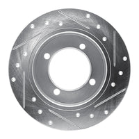 R1 Concepts R1 94-96 Hyundai Elantra Rear Left Drilled & Slotted Silver Brake Rotor
