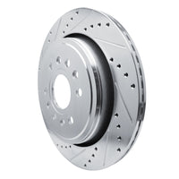 R1 Concepts R1 21-25 Jeep Grand Wagoneer L Rear Left Drilled & Slotted Silver Brake Rotor