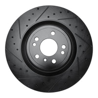 R1 Concepts R1 13-19 Mercedes-Benz GLE400 Front Left Drilled & Slotted Black Brake Rotor