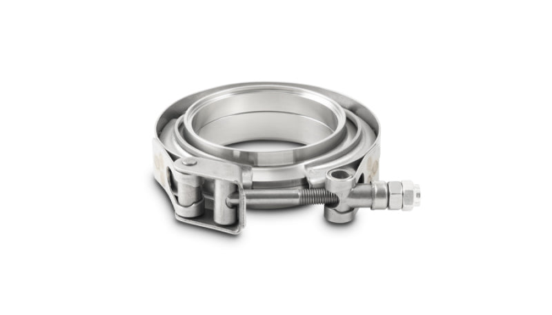 Vibrant T304 SS V-Band Flange Assembly for 5in O.D. Tubing incl 2 V-Band flanges & 1 V-Band Clamp