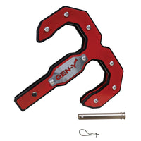 GEN-Y Hitch Gen-Y Hulk 2.5 32K Tow Hook 2.5in Shank w/GH-097 Pin/GH-011 Twist Clip - Black/Red